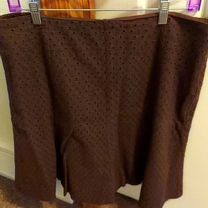 Liz & Co. skirt in brown. Size 12